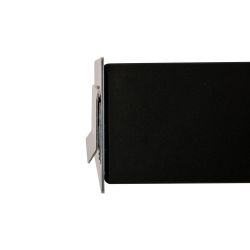 Stoer! Briefplaat RVS 340x95mm.