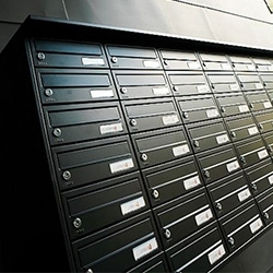 Brievenbusunits voor buiten en binnen